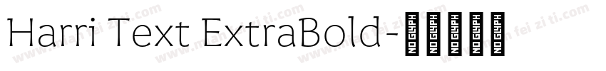 Harri Text ExtraBold字体转换